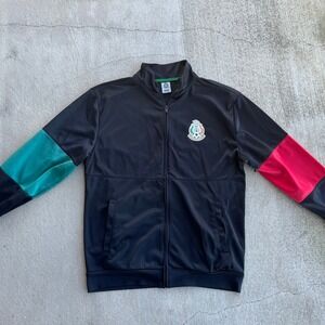 Mexico National Team Track Jacket Mens Size L Black‎ Red Green Official Merch
